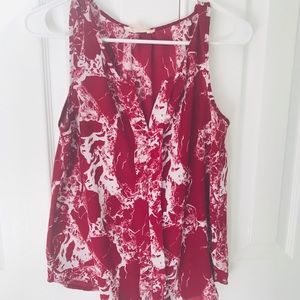 ‼️Pink Rose Sleeveless Blouse Red Size S (Juniors)